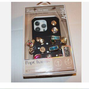 Artikl Pop Charms 15 Pc Gemstone Phone Case for iPhone 16 Pro Max Black NIP